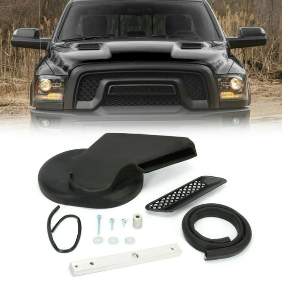 Kojem 82214741AB Air Intake Duct Kit W/Hood Scoop Air Duct Vent Compatible With 2013-2019 DODGE RAM 1500 SPORT HOOD
