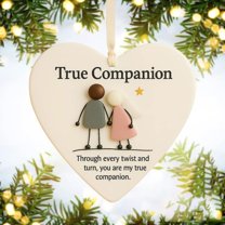 Sea Glass Christmas Ornaments, Heart Shaped Sea Glass Decor, Heart Keepsake Heart Ornament For Christmas Tree Hanging Ornaments, Christmas Tree Decoration Ornaments