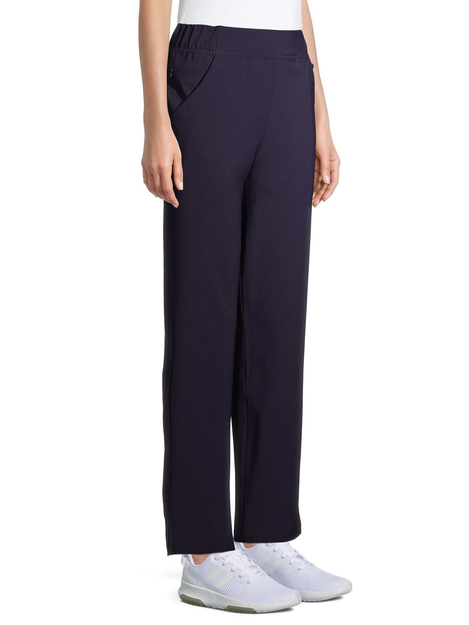 ClimateRight by Cuddl Duds Modern Fit Straight-Leg Flat Front Scrub Pant (Women's and Women's Plus), 1 Count, 1 Pack