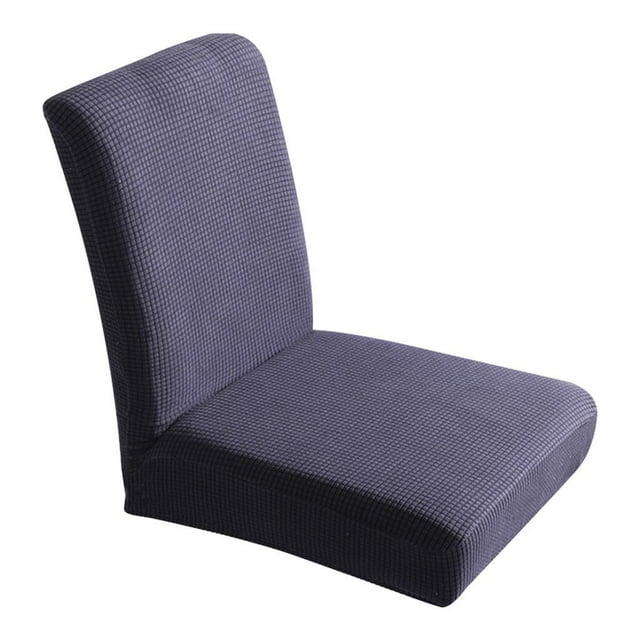 Cubierta de silla de taburete de mostrador Comedor Cocina Taburete Muebles de Silla Funda de asiento Protectores elásticos Azul oscuro
