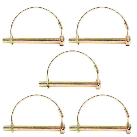 RAParts Five PTO Round Wire Shaft Locking Pins 1/4" Dia x 2.25" P14PTL 4021413