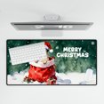 thumbnail image 4 of Santa Surprise Gift Pug Merry Cheerful Christmas Desk Mat Full Keyboard Mouse Pad Dog Lover Gifts Large Mousepad - 12021, 4 of 5