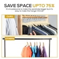thumbnail image 6 of Techzoo Premium beige Velvet Hangers 25 Pack - Space Saving Felt Hanger, Non Slip Clothes Hangers for Closet, Heavy Duty Hanger for Coats, Shirts & Pants, 360° Swivel Hook, Hold Up to 10 lbs, 6 of 7