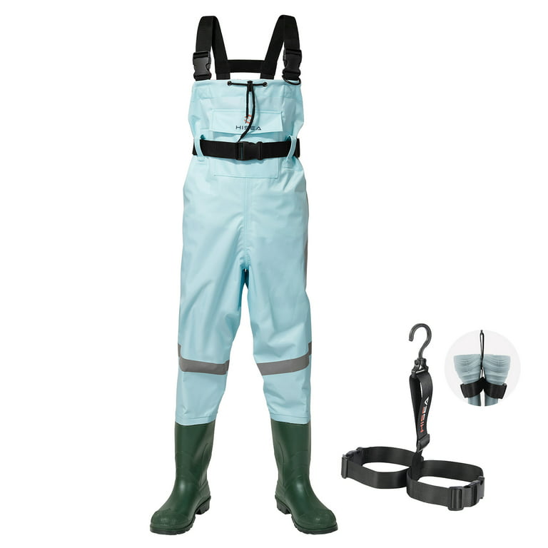 Breathable Chest Waders, Waterproof Fishing Waders with Boots, Nylon/PVC  Chest Wader for Fishing/Hunting