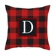 thumbnail image 2 of RKSTN christmas pillow covers Twenty Six Letters Christmas Pillowcase Peach Skin Print Cushion Cover Plaid Cushion Pillowcase, 2 of 3