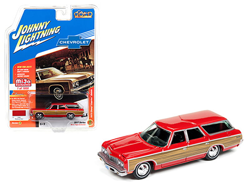 1:64 1973 Chevrolet Caprice  Station Wagon Red *RR* Johnny Lightning MiJo excl 
