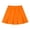 Orange, variant on Girls Pleated Mini Skirt Toddler Elastic Waist School Uniform Skirts for Kids Solid Color Clothes
