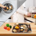 thumbnail image 3 of Yayeee Dish Drying Mat for Kitchen Counter 16" x 18" Microfiber Super Absorbent Coffee Decorative Pad, Gold Flower, 3 of 9