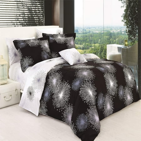 North Home Spledor 100 Cotton 4pc Duvet Cover Set Queen Walmart