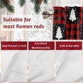 thumbnail image 7 of Valances for Windows Winter Christmas Rod Pocket Cafe Window Treatments Valance Curtains for Kitchen Bathroom Laundry Basement Windows 60"x14", 7 of 7