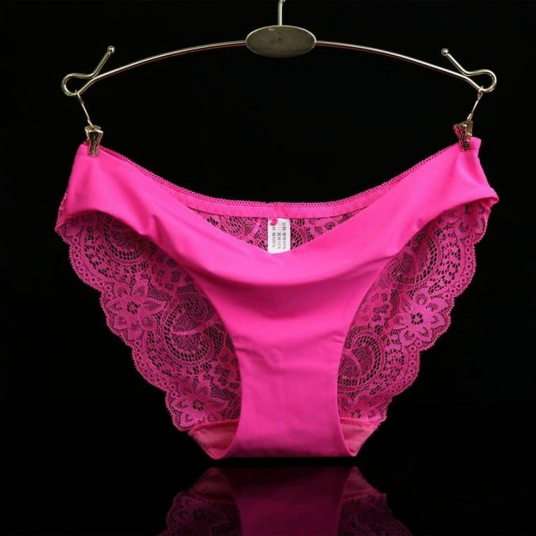 Seamless Lace Side Pink Lace Panties For Women Breathable, Hollow, And Sexy Nylon  Briefs With Low Rise Lingerie 2023 Collection From Xmlongbida, $4.85