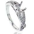 thumbnail image 1 of 1/2ct Vintage Infinity Twist Diamond Ring Setting Solid 14K White Gold, 1 of 4