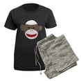 thumbnail image 5 of CafePress - Sock Monkey Face Women's Dark Pajamas - Women's Short Sleeve Print T-Shirt and Pants Dark Cotton Pajama Set, 5 of 7