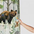 thumbnail image 3 of Orinice Bear Bathroom Decor Set, Colorful Luxurious Graphic Print Polyester Fabric Fashion Shower Curtain Set with Hooks 60x72, 3 of 7