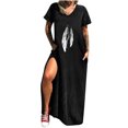 thumbnail image 2 of Fankiway Women'S Sleeveless Crew Neck with Pocket Floral Vintage Large Dress Plus Size Dresses for Curvy Women Spring Dresses for Women 6202, 2 of 8