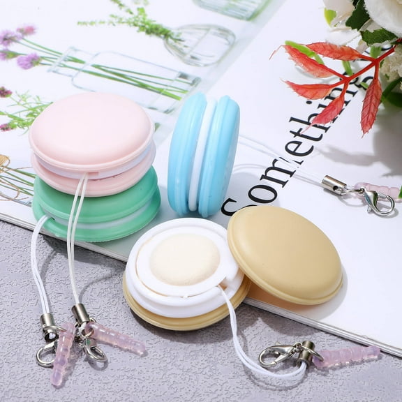 IMIKEYA 18Pcs Macaron Shape Phone Cleaning Wipes with Decorative Pendant for Smartphones and Bags