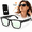 Black-Photochromic Lens, variant on PEJE Smart Glasses with Clear Lenses, Bluetooth Music & Hands-Free Calls, Voice Assistant, iOS & Android