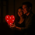 thumbnail image 6 of Valentine's Day Heart Shaped LED Marquee Sign Light Up , Battery Powered LED Lights for Night Light, Wedding, Birthday, Party, Christmas or Home Decor, 6 of 6