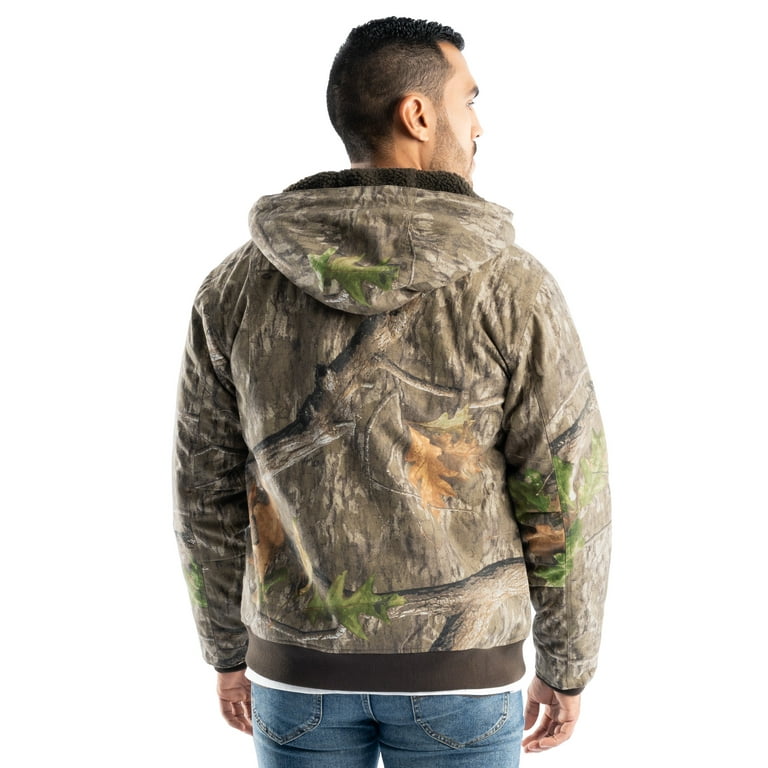 Mossy Oak Men s Sherpa Lined Bomber Jacket Mossy Oak Country Roots S Walmart