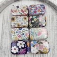 thumbnail image 2 of RSACCSKY 8Pcs Metal Hinged Tin Box Container Daisy Floral Farmhouse Rustic Mini Portable Small Storage Container Kit with Lid for Home Storage 2.1x1.5x1 Inch (Pastel), 2 of 5