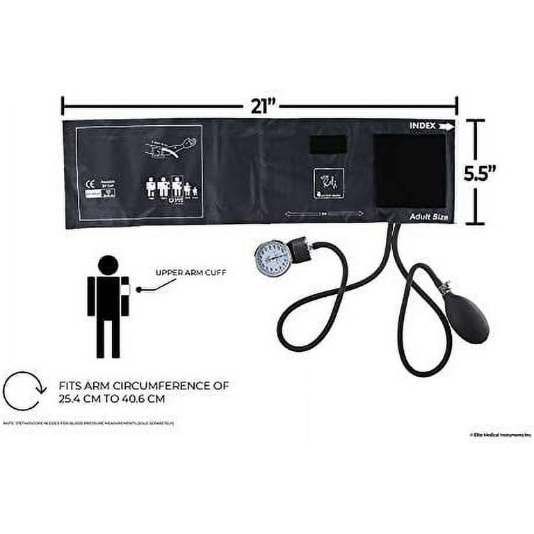 EMI THIGH sized Manual Blood Pressure Monitor Set FDA Approved Cuff Size  (16 to 25 inch) 