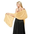 thumbnail image 3 of FEIFLY Women Elegant Satin Evening Wrap Shawl For Soft Party Wear Formal Dinner Lightweight Dressy Cover Up Breathable Female Solid Color Sundress, 3 of 3