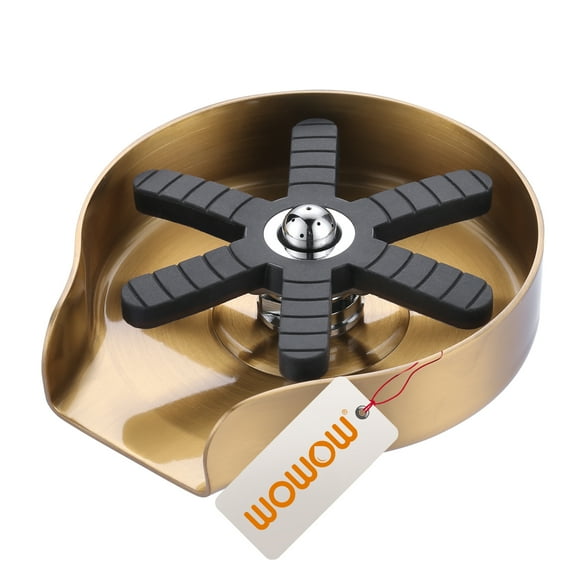 WOWOW Glass Rinser for Kitchen Sink,Upgrade 360°Rotating Jet Cup Washer for Sink