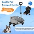 thumbnail image 4 of TidBay Pet Stroller Dog Cart 4 Wheels Folding Small Dogs Cats Stroller Pet Strolling Cart for Travelling Shopping Walking Playing, 4 of 8