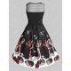 thumbnail image 2 of Tallas grandes Halloween Calabaza Esqueleto Hands Lace-Up Vintage Vestido Rosegal vestidos vintage tallas grandes, 2 of 5