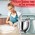 thumbnail image 4 of Pouring Shield for KitchenAid 4.5-5QT Mixer Bowl (Stainless Steel, Glass, Ceramic) - Secure Fit Splash Guard Compatible for KitchenAid Tilt-Head Stand Mixers and Dishwasher Safe, 4 of 5