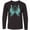 AB-Black, variant on Inktastic Ovarian Cancer Awareness with Butterfly Ribbon Words Long Sleeve Youth T-Shirt