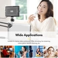 thumbnail image 2 of Desktop USB Video Conference Lighting Kit with 2 * LED Video Light 3200K-5600K Dimmable + 2 * Desk Mount Metal Light Stand + 2 * 360° Rotatable Ballhead + 10 * Color, 2 of 9