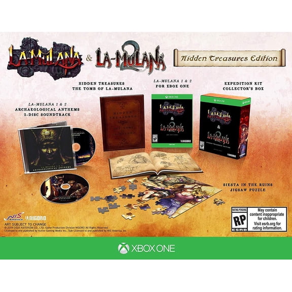 LA-MULANA 1 & 2: Hidden Treasures Edition, NIS America, Xbox One, 810023034841