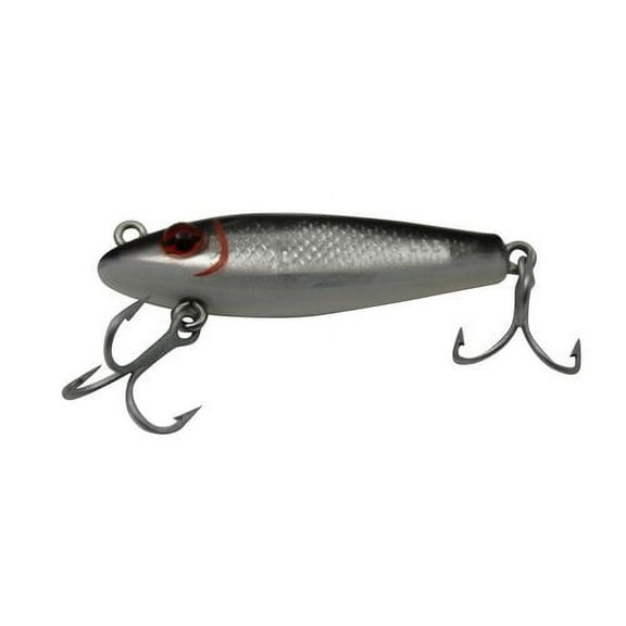 MirrOlure 2-1/8" Sinker Fishing Lure, Black & Silver, 1/4 oz