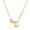 C, variant on DQRPSEETB Dainty Necklace Heart Letter Necklace for Women Light Luxury Alloy 26 Letter Love Collarbone Chain Accessory