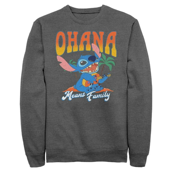 Mens Lilo & Stitch Ohana Guitar Sweatshirt