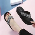 thumbnail image 3 of 1 par de zapatos de playa antideslizantes Zapatos de suela antideslizante Chanclas Zapatos de diamantes de perla para mujeres de verano (talla negra 39 24,5 cm, 7,5 EE. UU., 5 Reino Unido, 3, 3 of 4