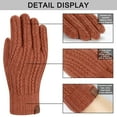 thumbnail image 5 of Ediodpoh Winter Solid Color Knitted Gloves for Men and Women with Warm and Comfortable Fit for Cold Weather Protection Grey, 5 of 8