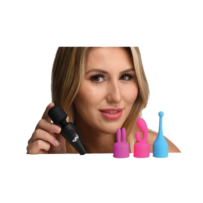 XR Brands Bang! 10x Mini Wand W/ 3 Attachments, Rabbit Vibrator -  Walmart.com