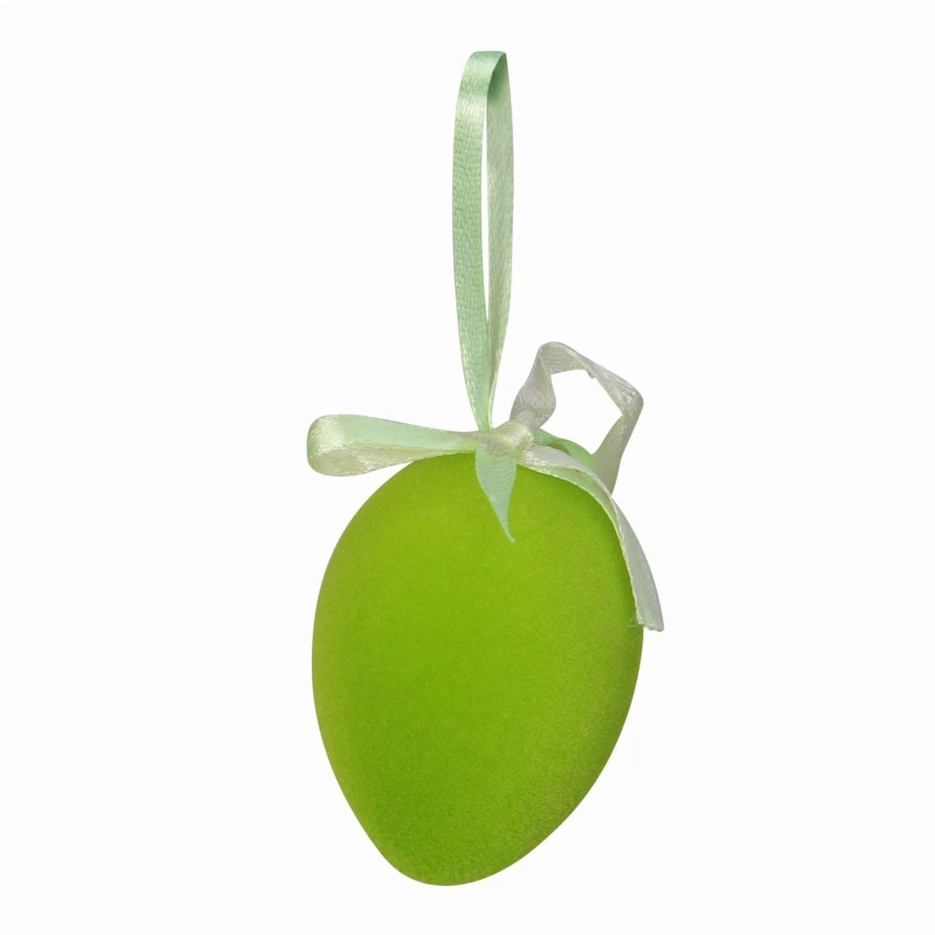 KNACK - Northlight Set Of 12 Orange, Green And Yellow Spring Easter Egg Ornaments 2.5"