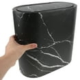thumbnail image 3 of FRCOLOR Crevice Trash Can Tidy Space with Marble Trash Can Office 29.50X29.00X13.00CM, 3 of 8