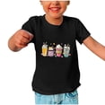 thumbnail image 2 of Virmaxy Happy Easter T Shirt for Toddler Baby Boys Girls 2024 Easter Day Gift for Toddler Boy Girl Kids Boys Girls Fashion Cute Short Sleeve Crew Summer Tee Black-A 3T, 2 of 3