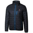 thumbnail image 2 of Cutter & Buck Navy Auburn Tigers Primary Team Logo Rainier PrimaLoft Eco Insulated Full-Zip Puffer Jacket, 2 of 3