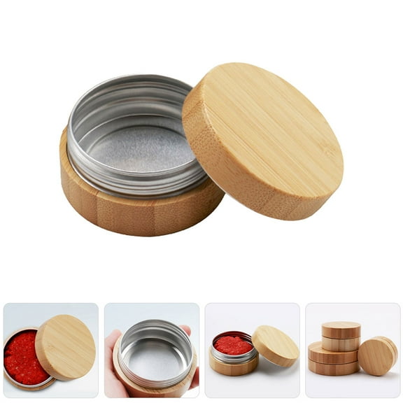 MLINS Portable Aluminum Inner Bamboo Bait Container Lightproof Fishing Hook Storage For Lures Fishing Tackle Box For Worms Tackle Box Organizer