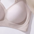 thumbnail image 4 of Ovbmpzd Soft Support Everyday Underwear Bras for Women No Underwire Seamless Beige Push Up Underwear Bras V Neck Comfy Bras Plus Size,XL, 4 of 5