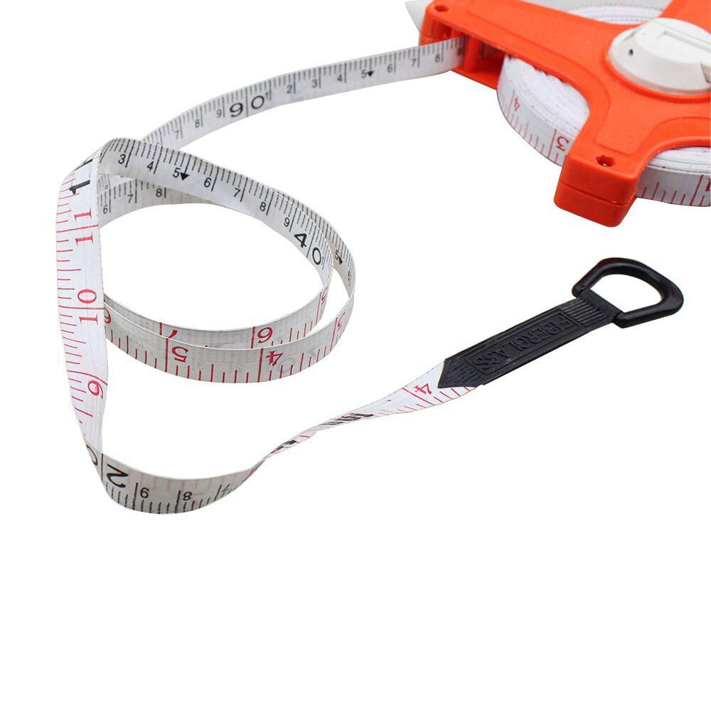 Building Construction DIY Hand Tools Open Winder Fibreglass Measuring Tape Ruler 