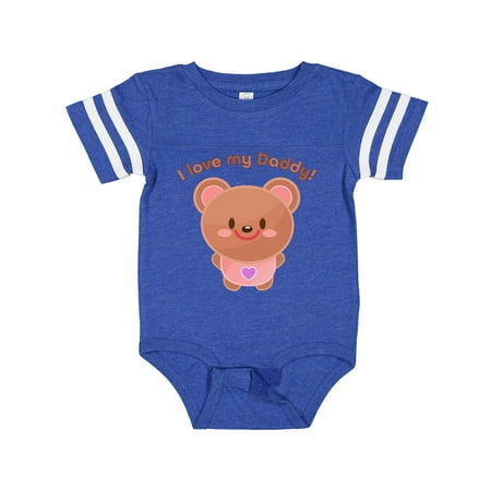 

Inktastic I Love My Daddy- Cute Baby Bear Gift Baby Boy or Baby Girl Bodysuit