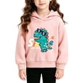 thumbnail image 6 of LEKWK Cute Hoodies for Girls Graphic Print Drop Shoulder Sweatshirt Long Sleeve Relaxed Fit Casual Daily Playwear Active Tops 1-8Y, 6 of 6