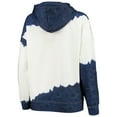 thumbnail image 3 of Women's Gameday Couture White/Navy Auburn Tigers For the Fun Double Dip-Dyed Pullover Hoodie, 3 of 3