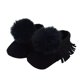 thumbnail image 2 of Zapatos de bebé de otoño invierno con borla de bola, zapatos para primeros pasos para bebés (negro) (13 cm)-162046.03 Tmvgtek Para estrenar, 2 of 6